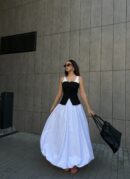 Elastic Long Balloon Skirt 29004 - First Angels - Globality Store - Women Clothes Wholesale Turkey