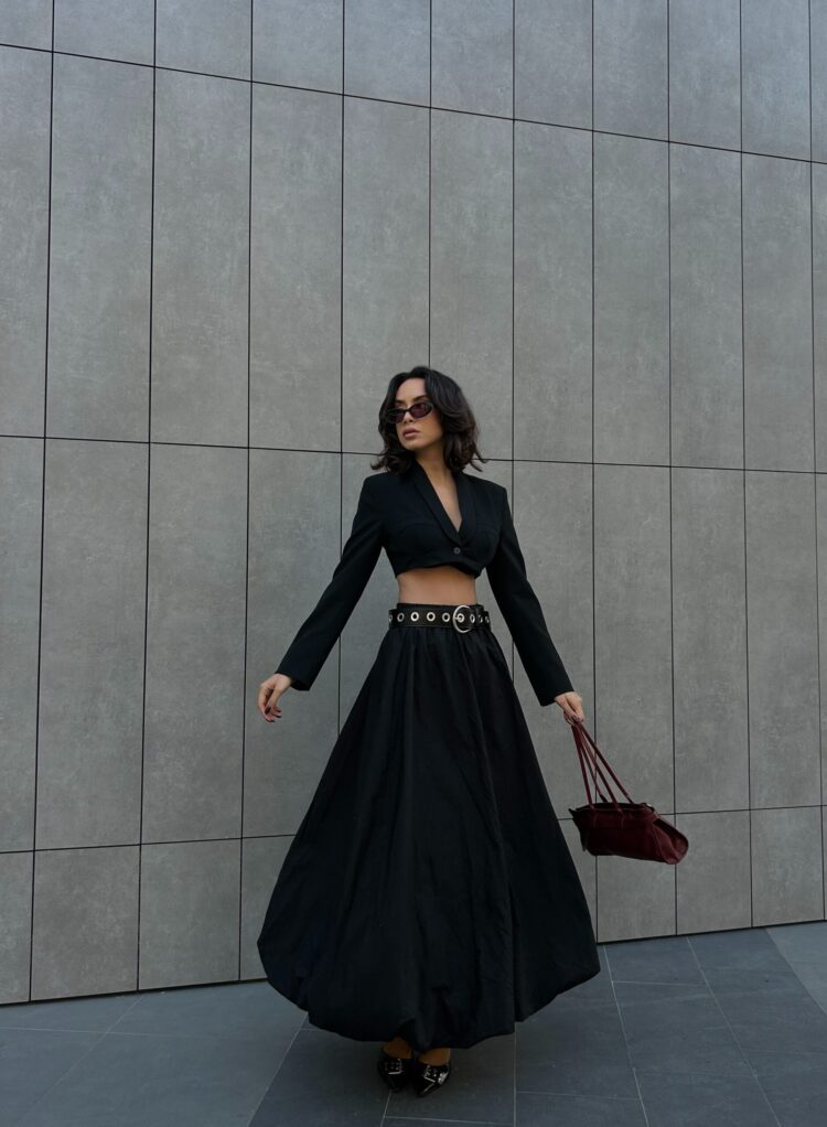 Elastic Long Balloon Skirt 29004