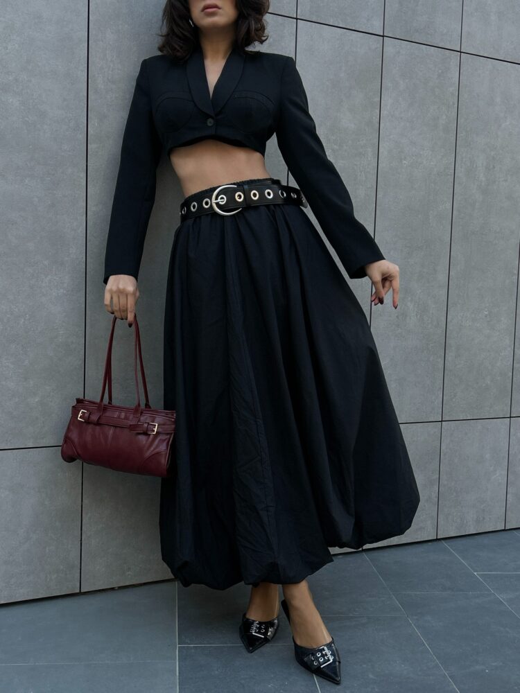 Elastic Long Balloon Skirt 29004