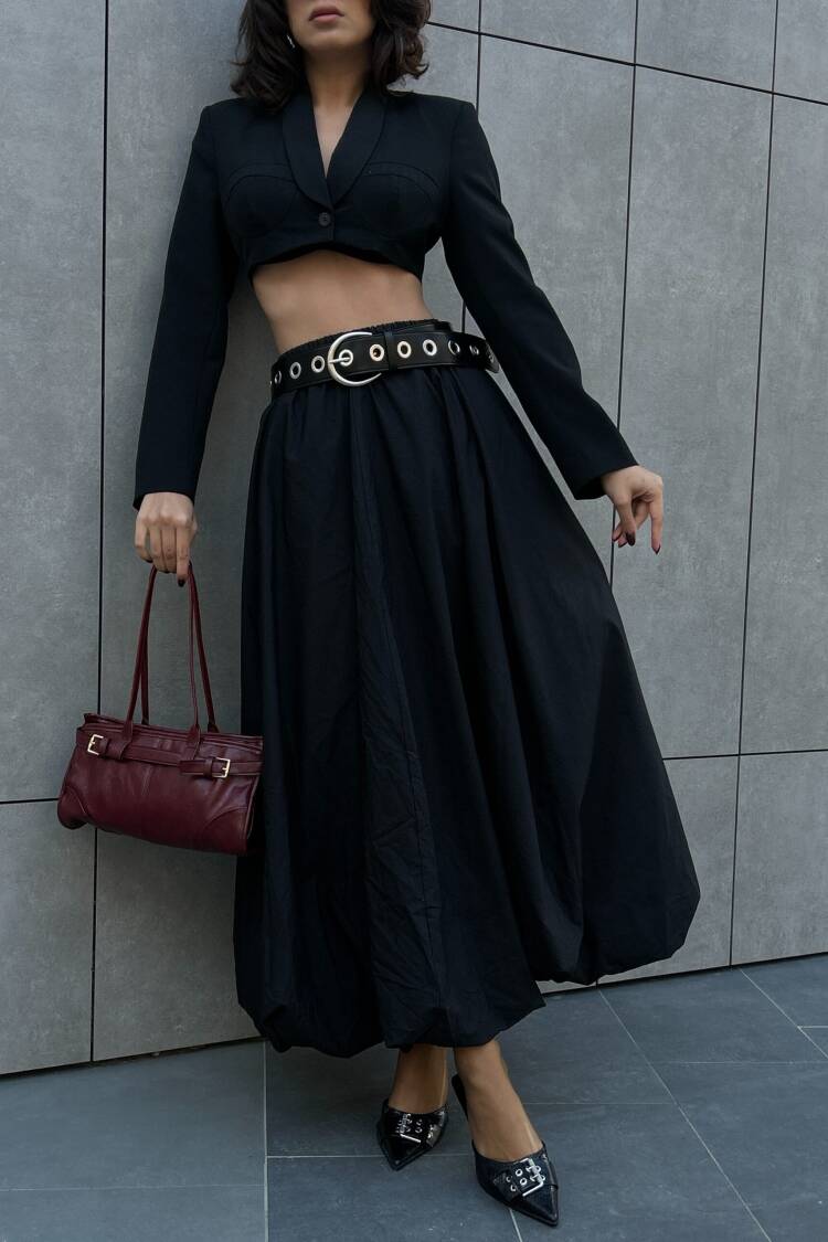Elastic Long Balloon Skirt 29004