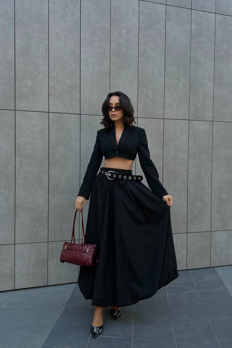 Elastic Long Balloon Skirt 29004