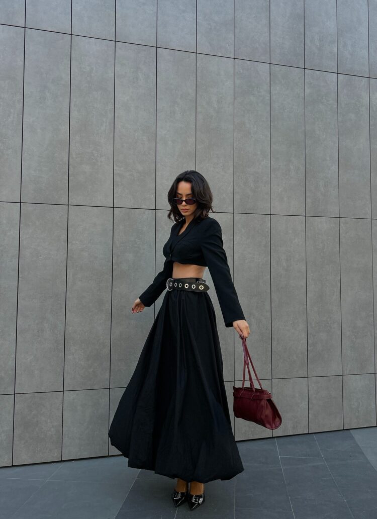 Elastic Long Balloon Skirt 29004