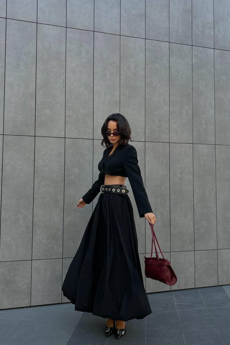 Elastic Long Balloon Skirt 29004