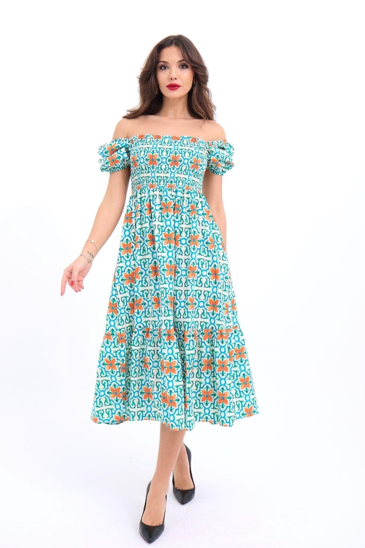 Dress -& Orange - Fame - Globality Store - Women Clothes Wholesale Turkey