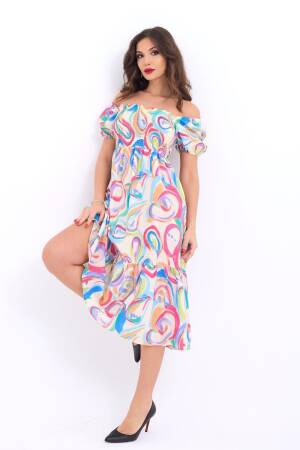 Dress - Multicolored - Fame - Globality Store - Women Clothes Wholesale Turkey