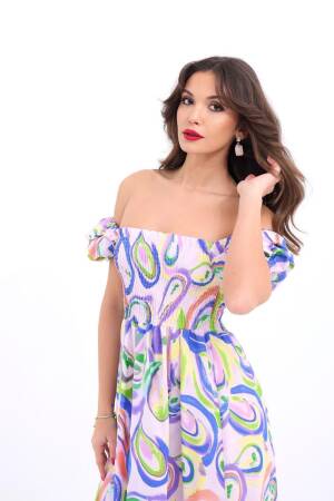 Dress - Multicolored - Fame - Globality Store - Women Clothes Wholesale Turkey