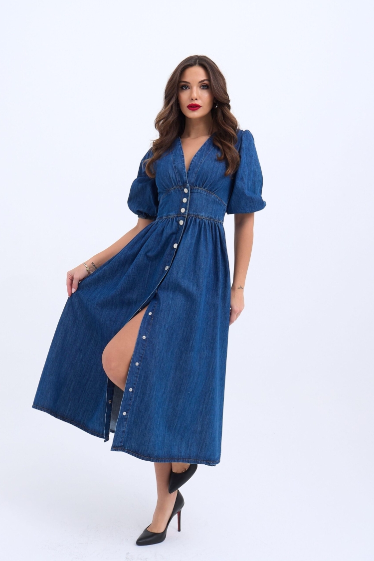 Denim Dress - Blue