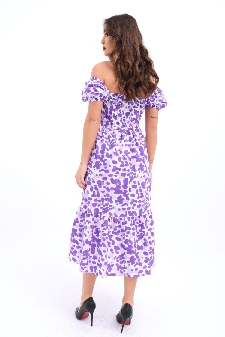 Patterned Dress -& Purple