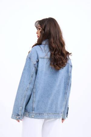 Denim Jacket - Blue - Fame - Globality Store - Women Clothes Wholesale Turkey