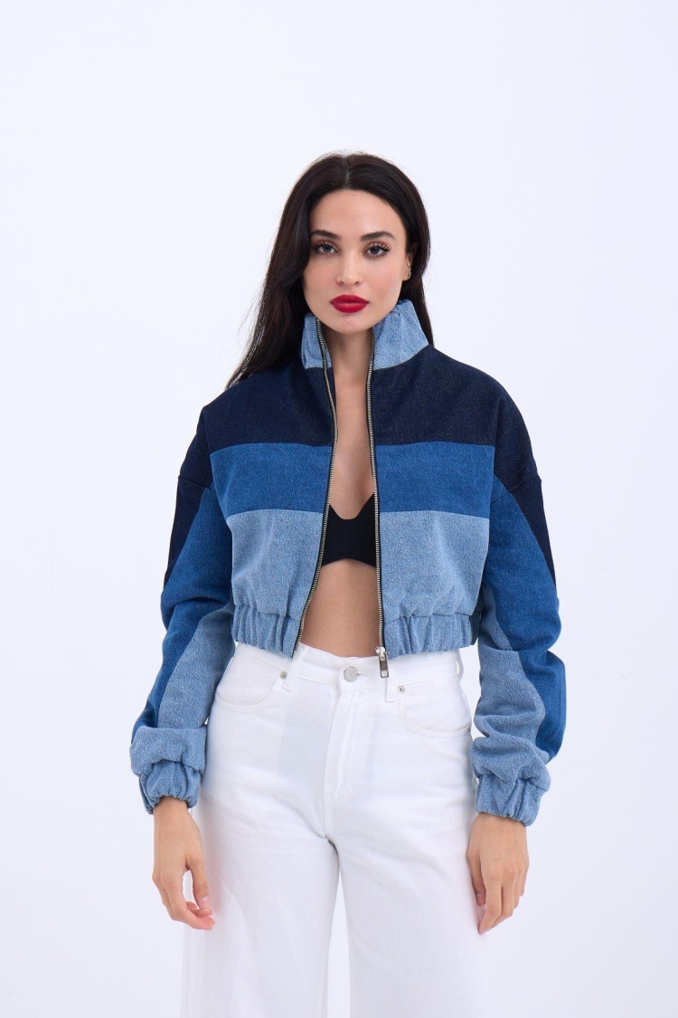 Denim Jacket - Blue - Fame - Globality Store - Women Clothes Wholesale Turkey