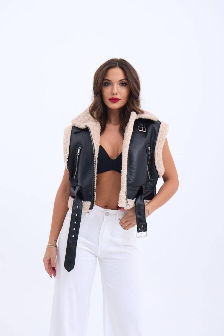 Vest - Black - Fame - Globality Store - Women Clothes Wholesale Turkey
