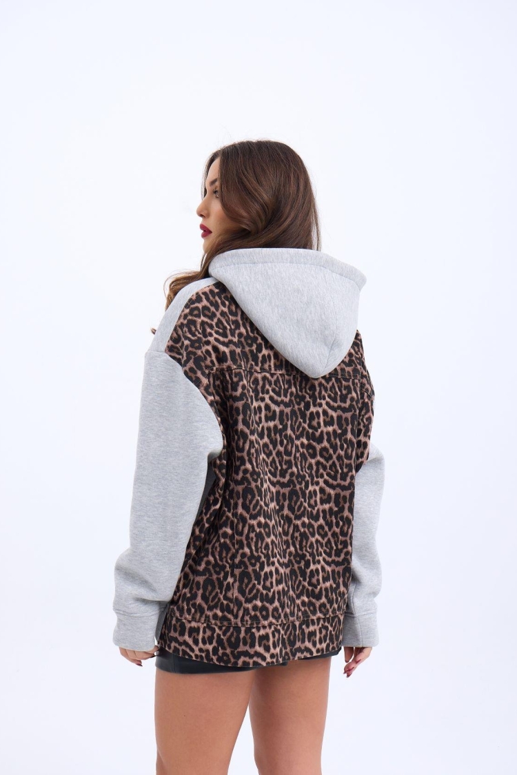 Back Printed Sweatshirt - Gray