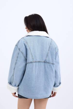 Denim Jacket - Blue - Fame - Globality Store - Women Clothes Wholesale Turkey