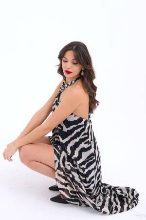 Dress - Multicoloured - Fame - Globality Store - Women Clothes Wholesale Turkey