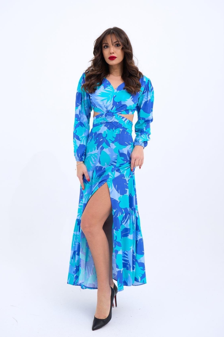 Dress - Multicolored - Fame - Globality Store - Women Clothes Wholesale Turkey