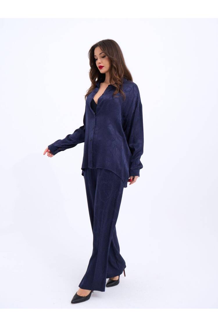 Suit With Shirt And Pants - Navy