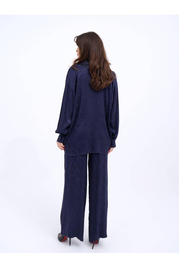 Suit With Shirt And Pants - Navy
