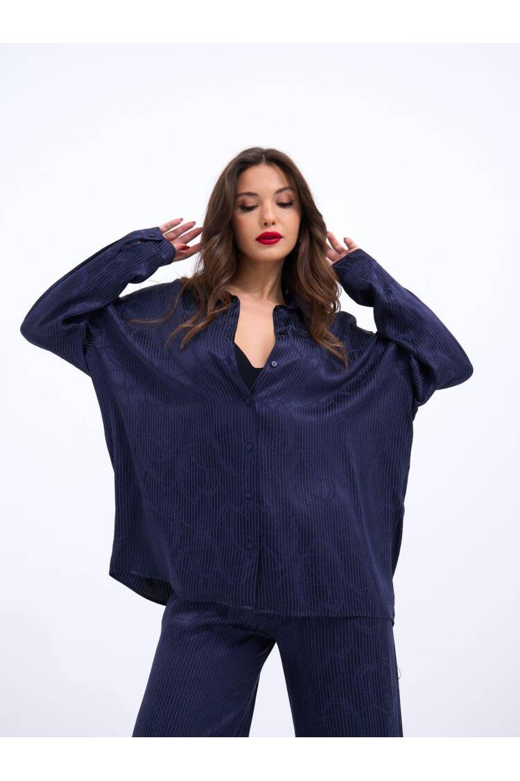 Suit With Shirt And Pants - Navy