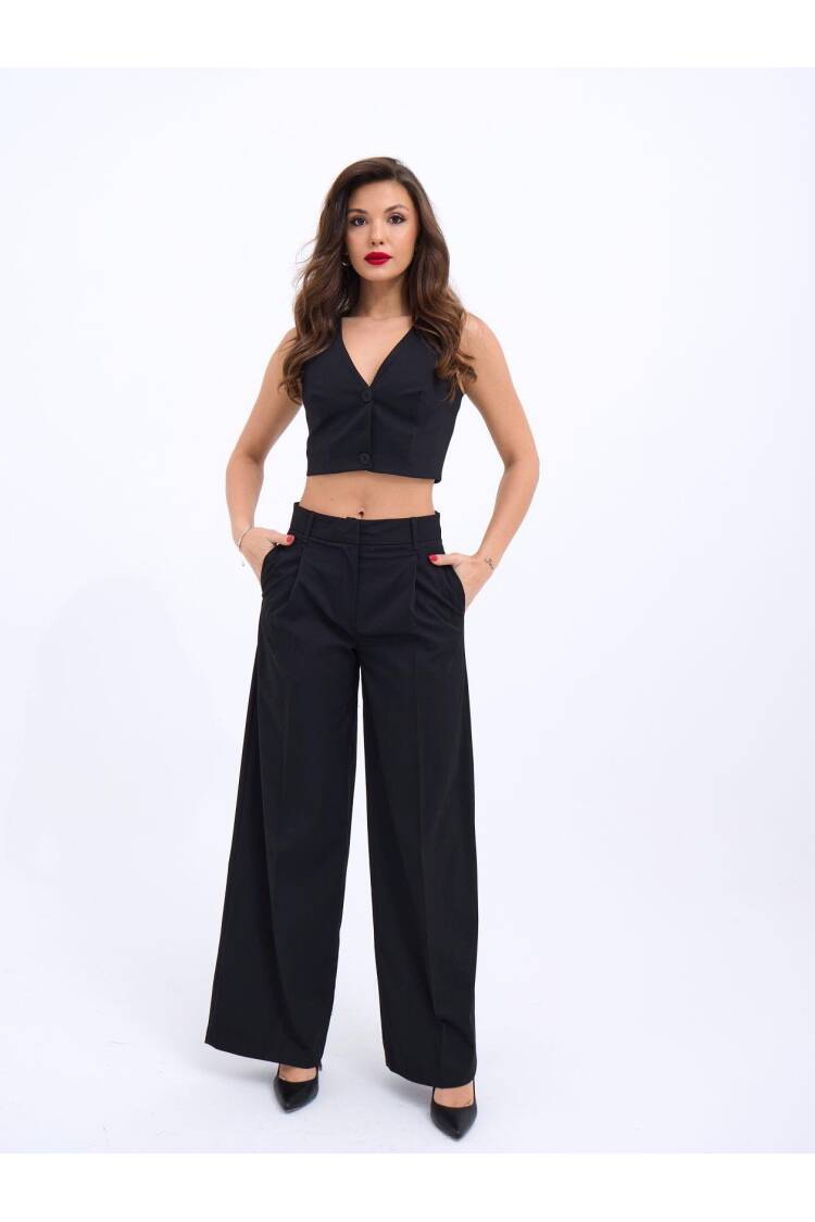Suit - Black - Fame - Globality Store - Women Clothes Wholesale Turkey