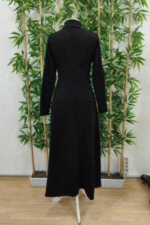 Long Sleeve Turtleneck Long Acrylic Dress - Janes - Globality Store - Women Clothes Wholesale Turkey
