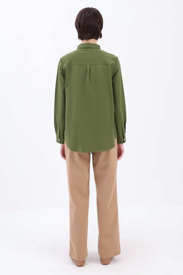 Hidden Placket Shirt Tunic
