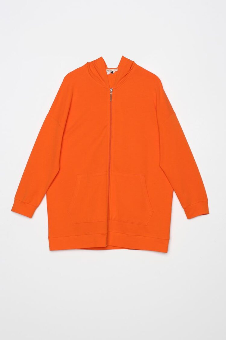 Zippered Sweat Cardigan