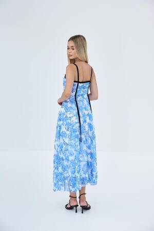 Piping Dress - Reyon - Globality Store - Women Clothes Wholesale Turkey