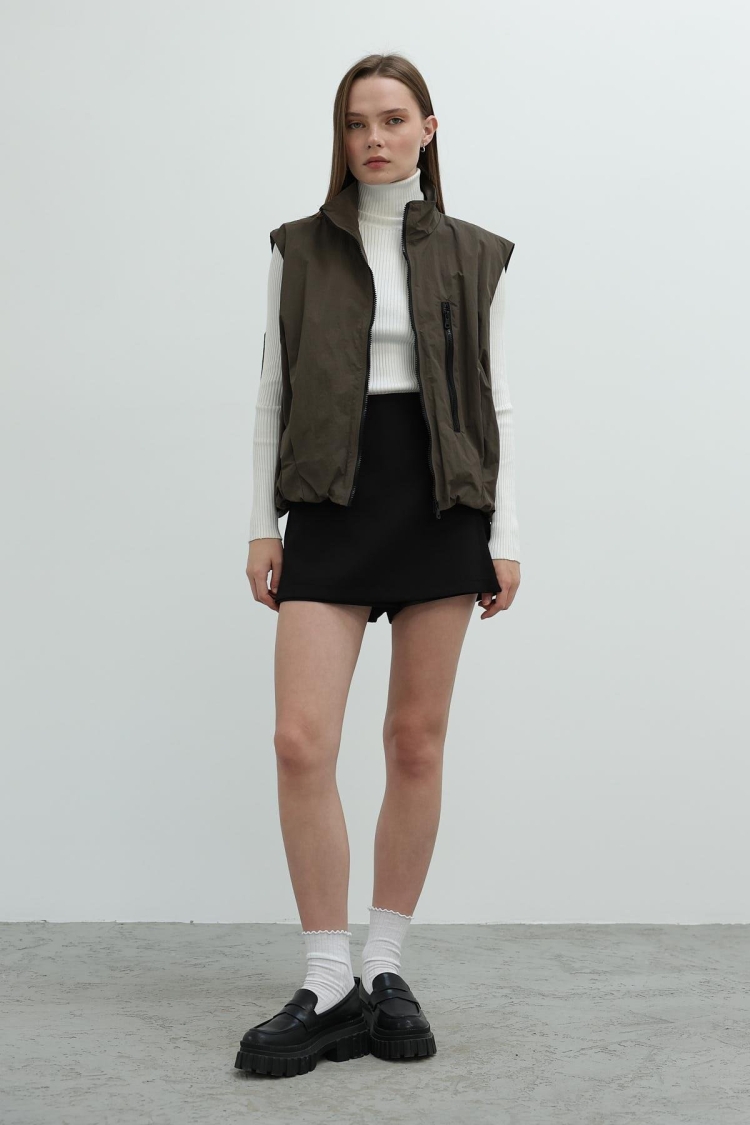 Parachute Vest - - Reyon - Globality Store - Women Clothes Wholesale Turkey