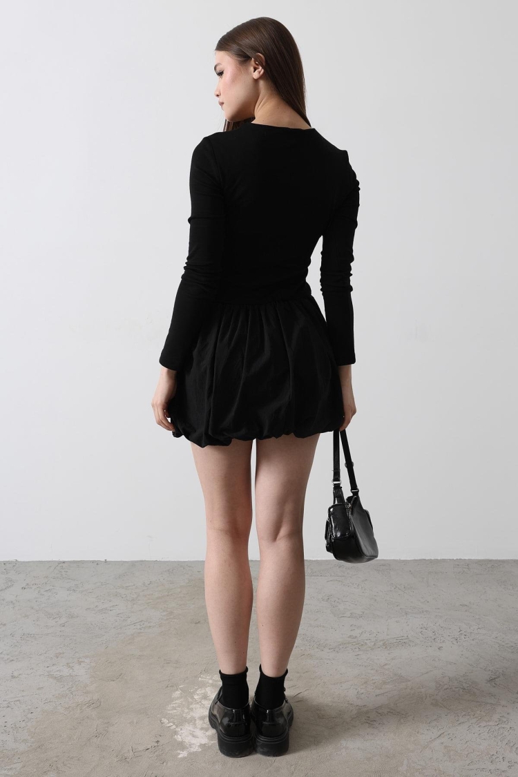 Balloon Skirt Dress