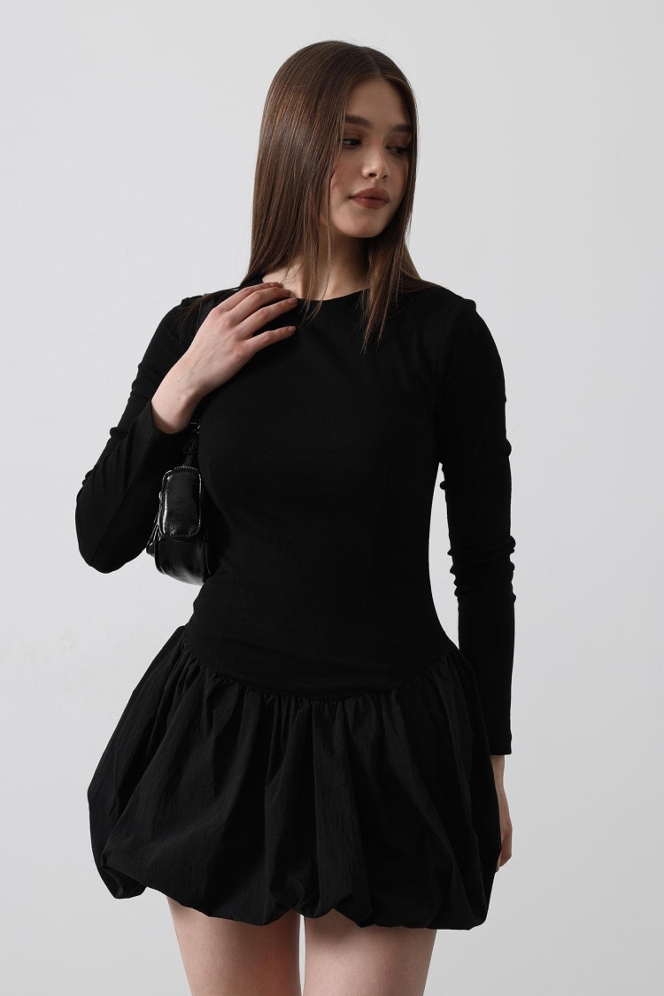 Balloon Skirt Dress