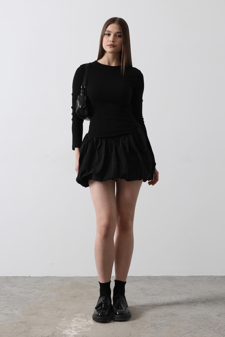 Balloon Skirt Dress