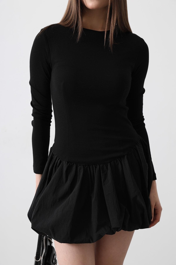 Balloon Skirt Dress