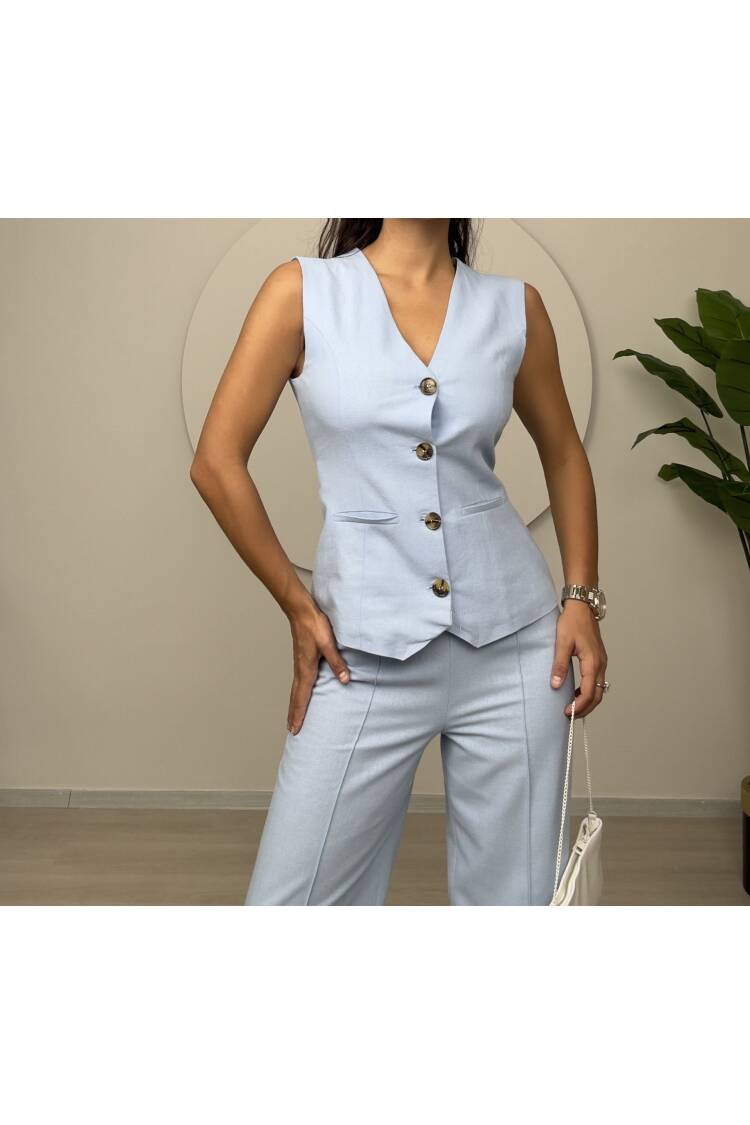 Trousers Vest Double Set - Baby - Miss Janell - Globality Store - Women Clothes Wholesale Turkey