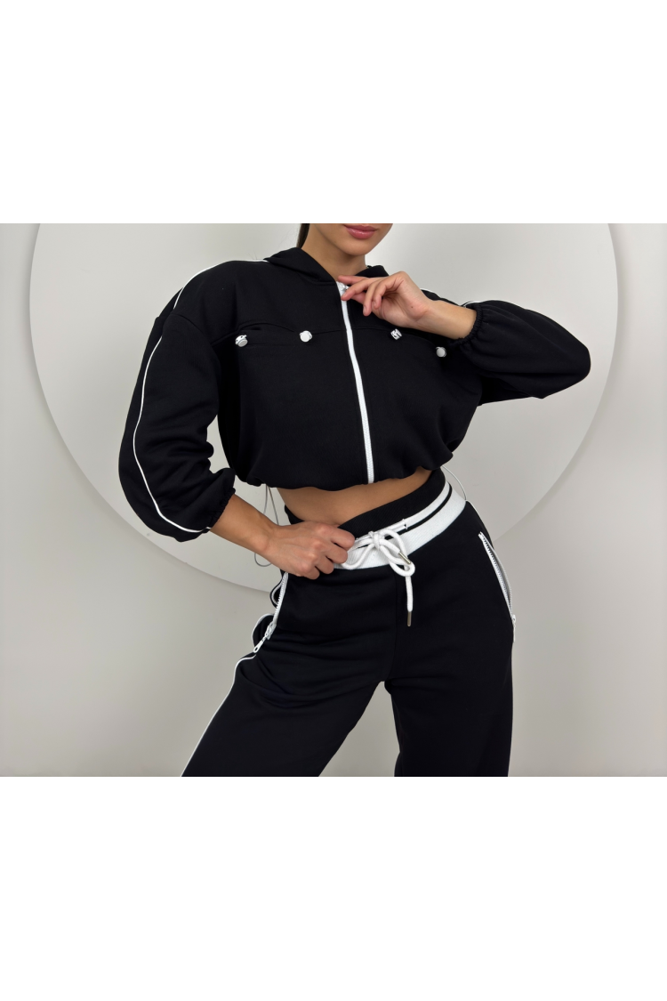 Knitwear Belt Detailed Tracksuit Set