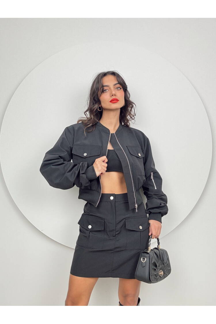 Bomber Set With Skirt