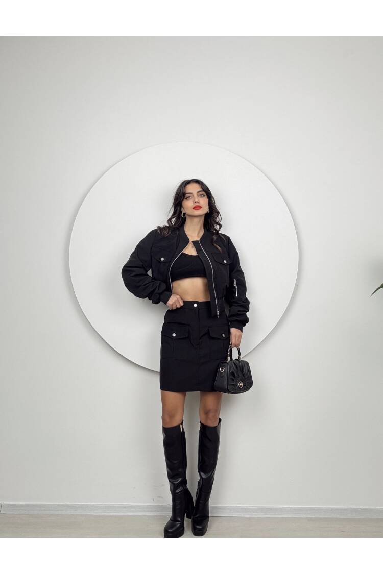 Bomber Set With Skirt