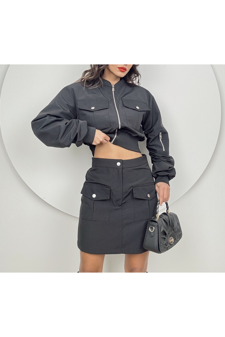 Bomber Set With Skirt