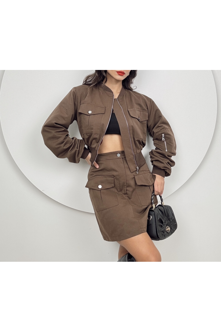 Bomber Set With Skirt