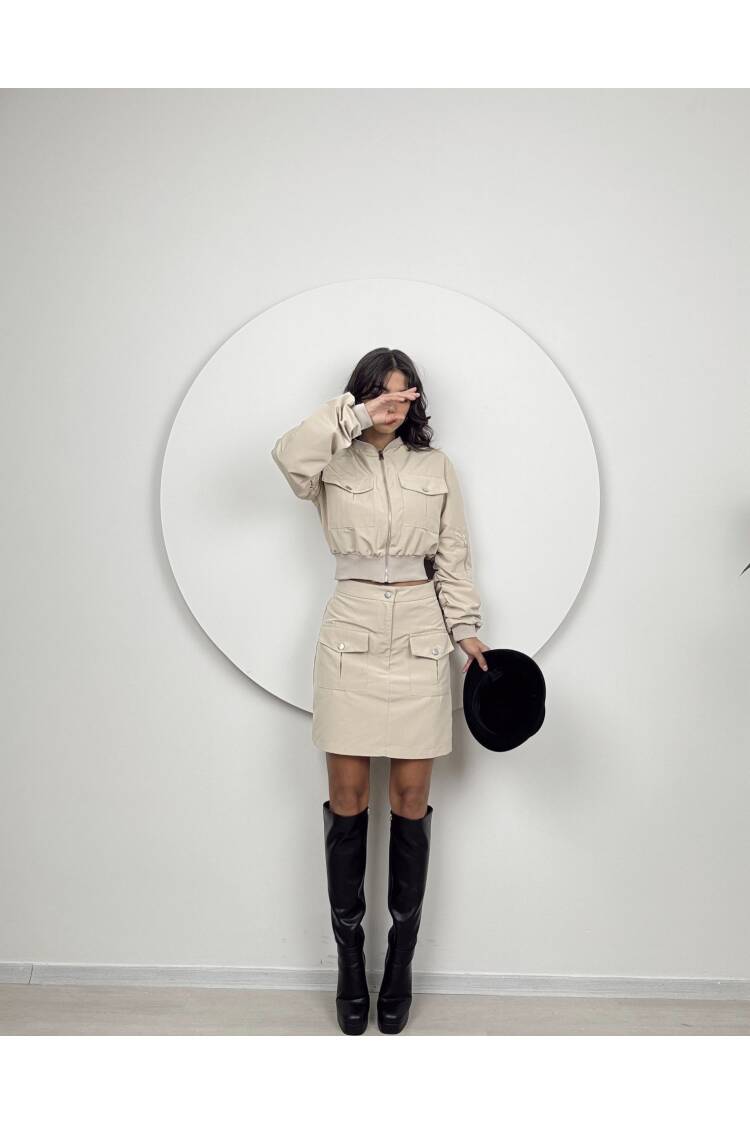 Bomber Set With Skirt