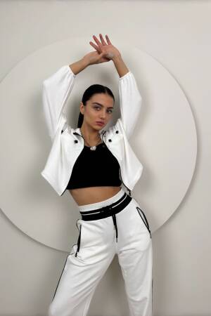 Knitwear Belt Detailed Tracksuit Set - Miss Janell - Globality Store - Women Clothes Wholesale Turkey