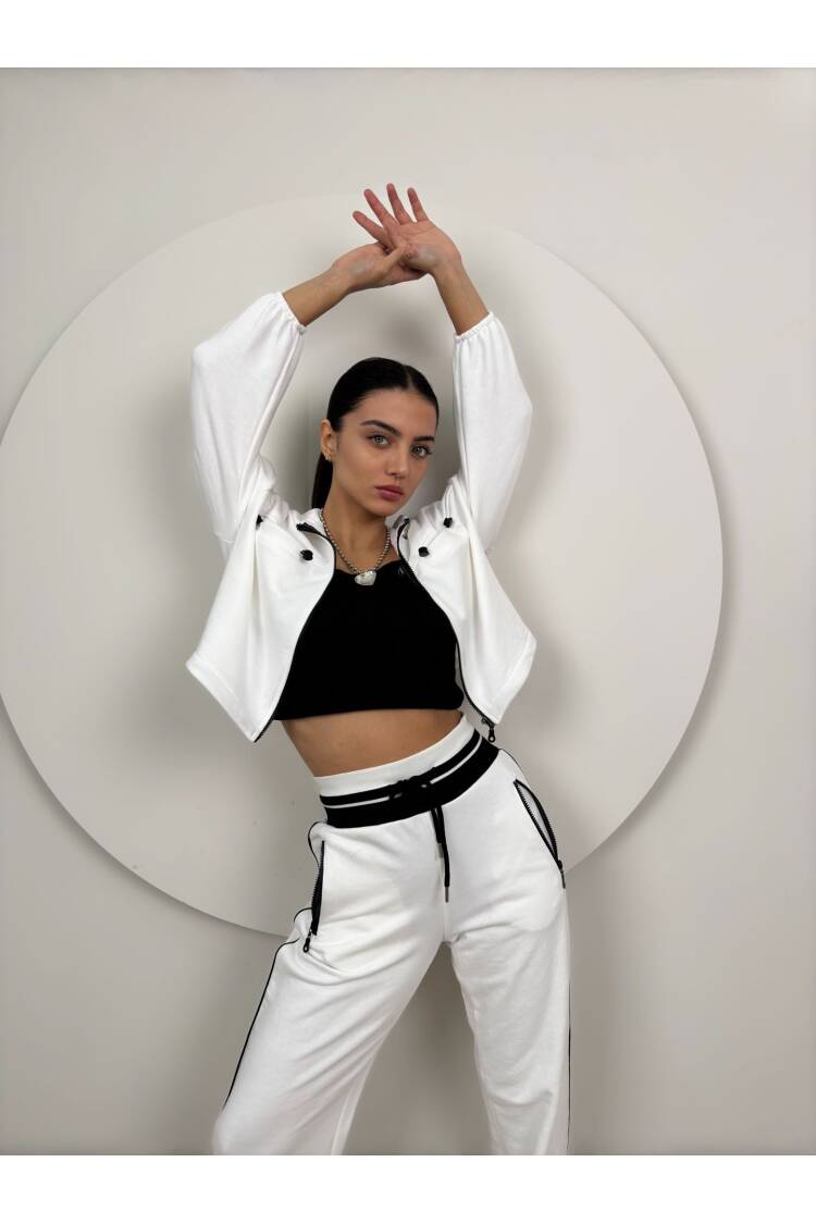 Knitwear Belt Detailed Tracksuit Set
