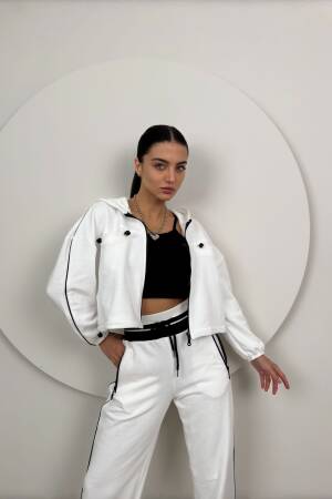 Knitwear Belt Detailed Tracksuit Set - Miss Janell - Globality Store - Women Clothes Wholesale Turkey
