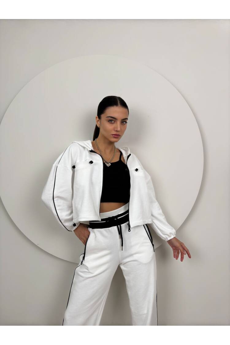Knitwear Belt Detailed Tracksuit Set