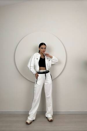 Knitwear Belt Detailed Tracksuit Set - Miss Janell - Globality Store - Women Clothes Wholesale Turkey