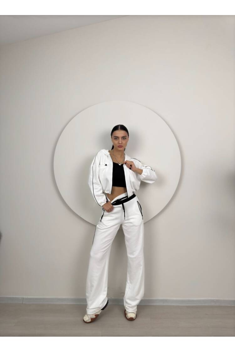Knitwear Belt Detailed Tracksuit Set