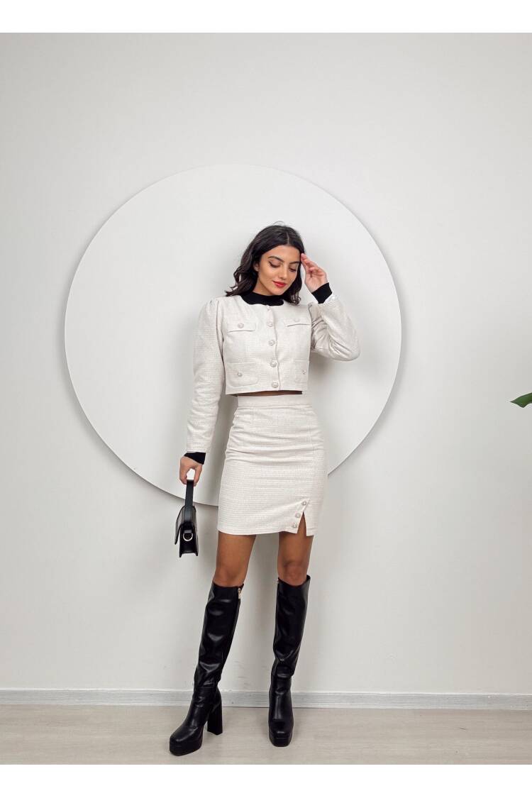 Skirt Jacket Set