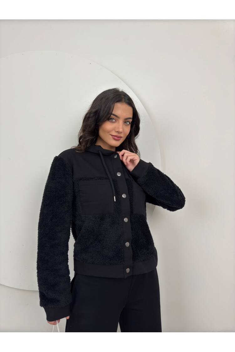 Plush Detailed Tracksuit Set