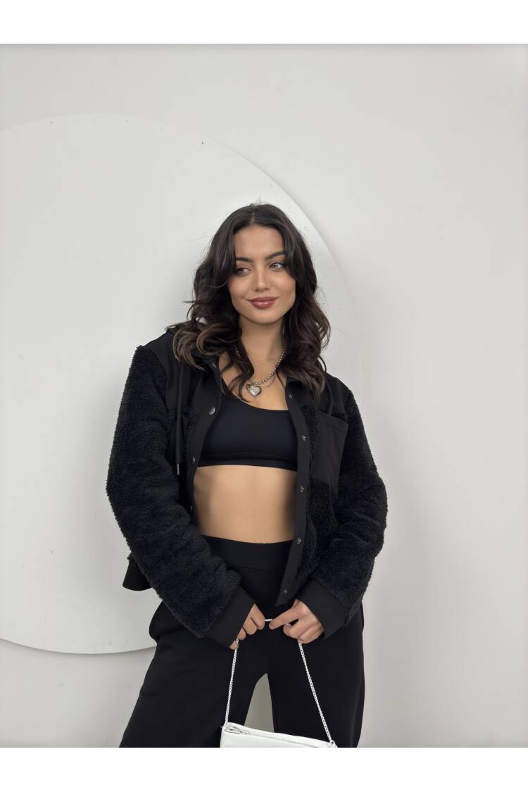 Plush Detailed Tracksuit Set