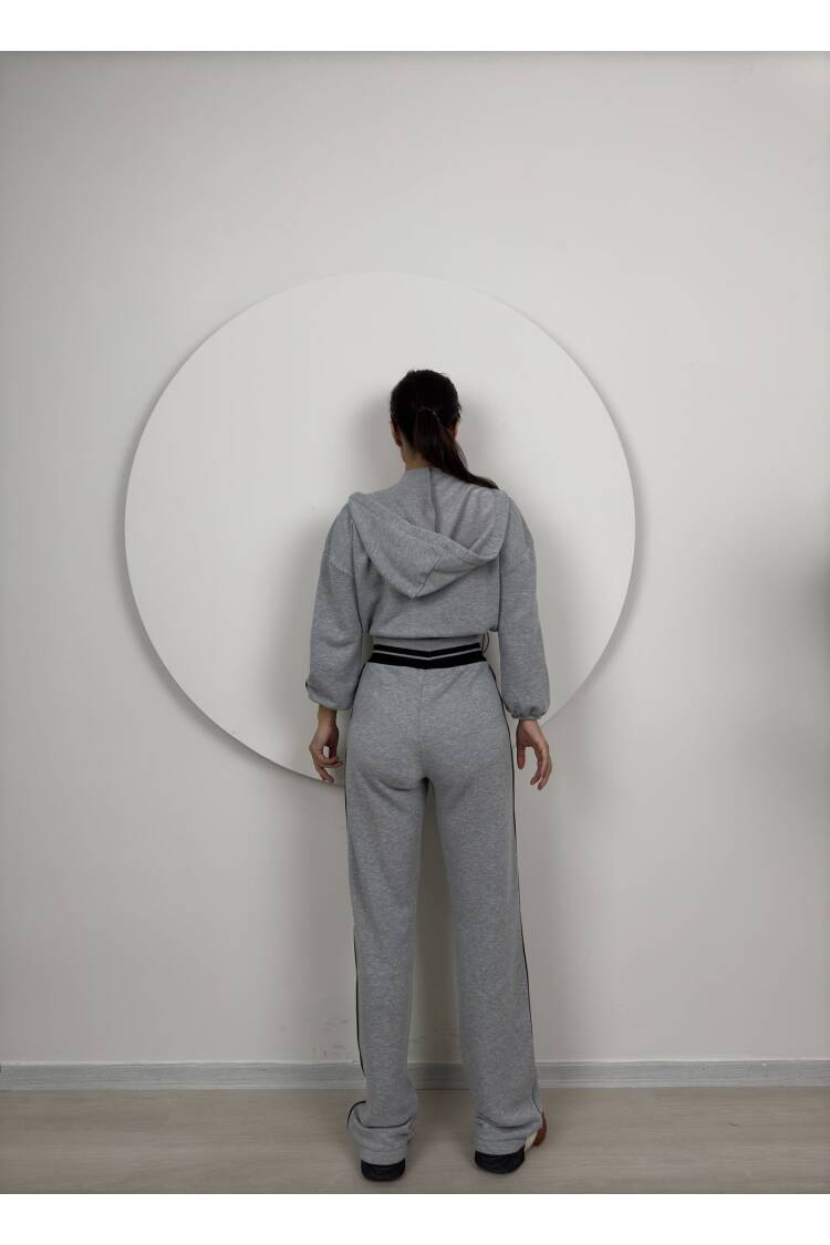 Knitwear Belt Detailed Tracksuit Set