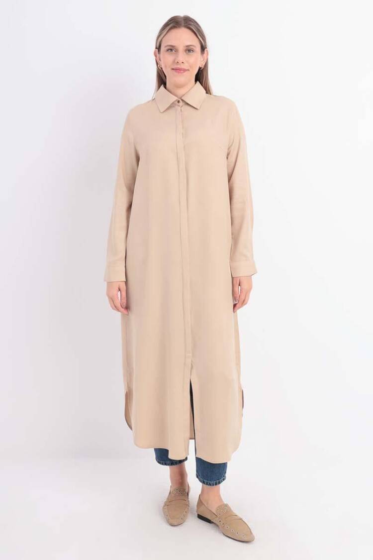 Hidden Padded Shirt Tunic